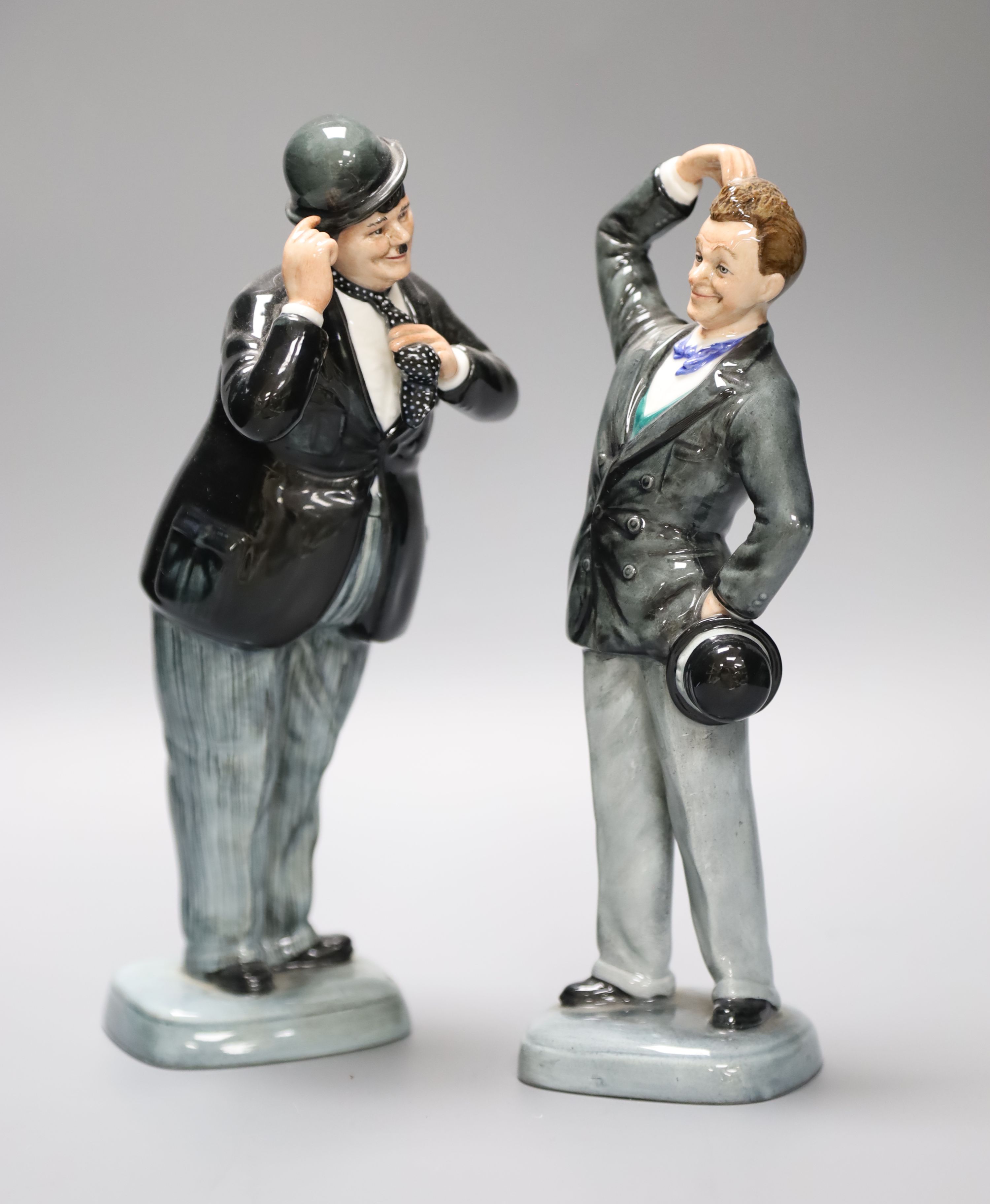 A Royal Doulton Oliver Hardy, HN2775, together with Stan Laurel, HN2774 (a.f.)